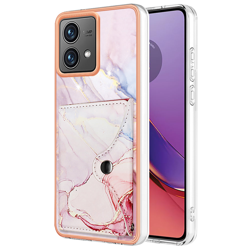 YB Leather Coating Series-9 for Motorola Moto G84 5G Case Card Holder Kickstand IMD Leather+TPU Phone Cover YB Leather Coating Series-9 for Motorola Moto G84 5G Case Card Holder Kickstand IMD Leather+TPU Phone Cover